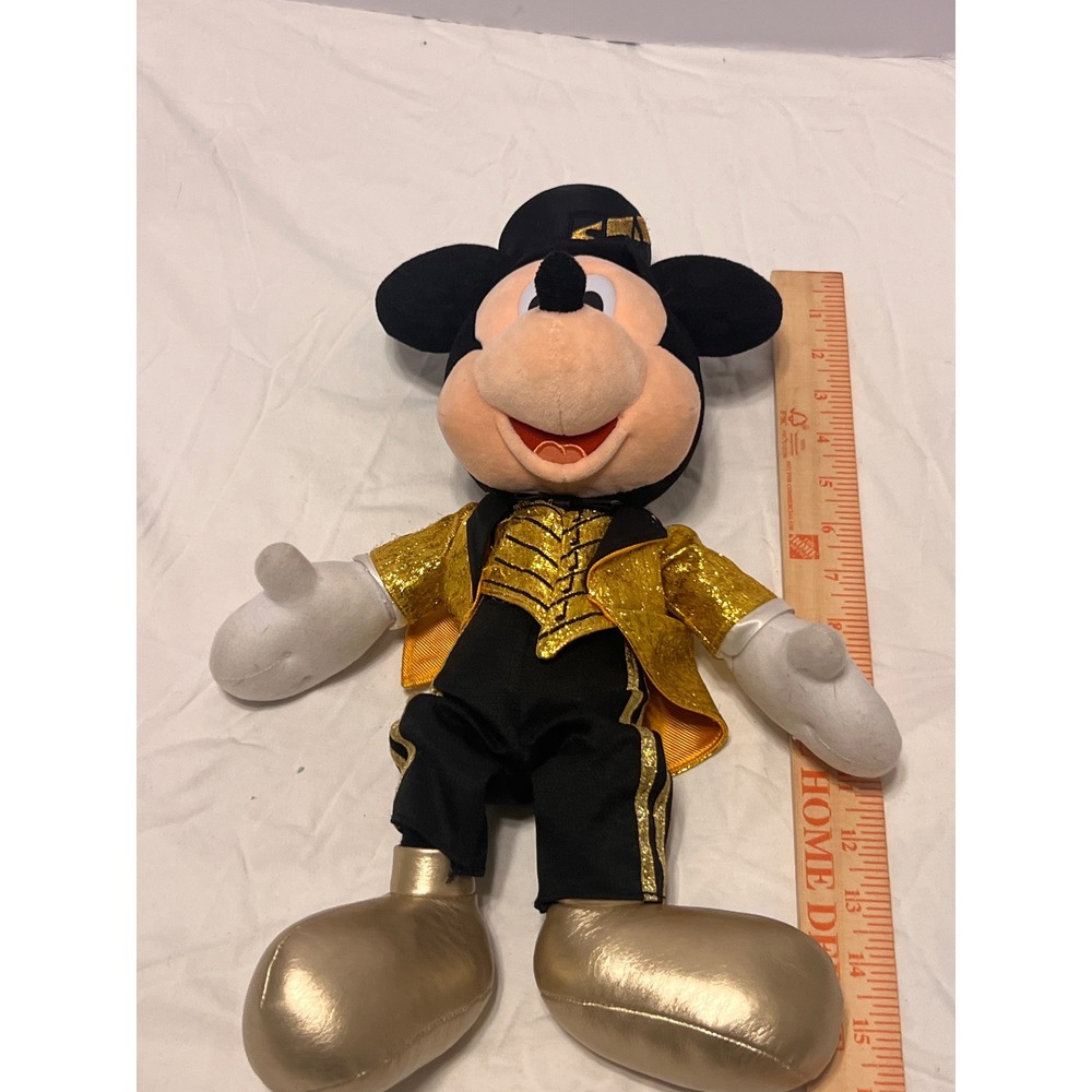 Disney Mickey Mouse Tokyo Disney Resort Gold Tuxedo Plush 15" FAC-017937-20006